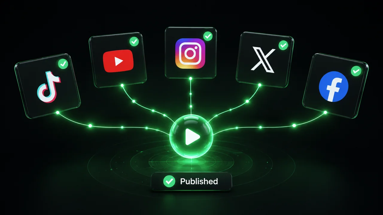 Publish on TikTok, YouTube, Instagram and more