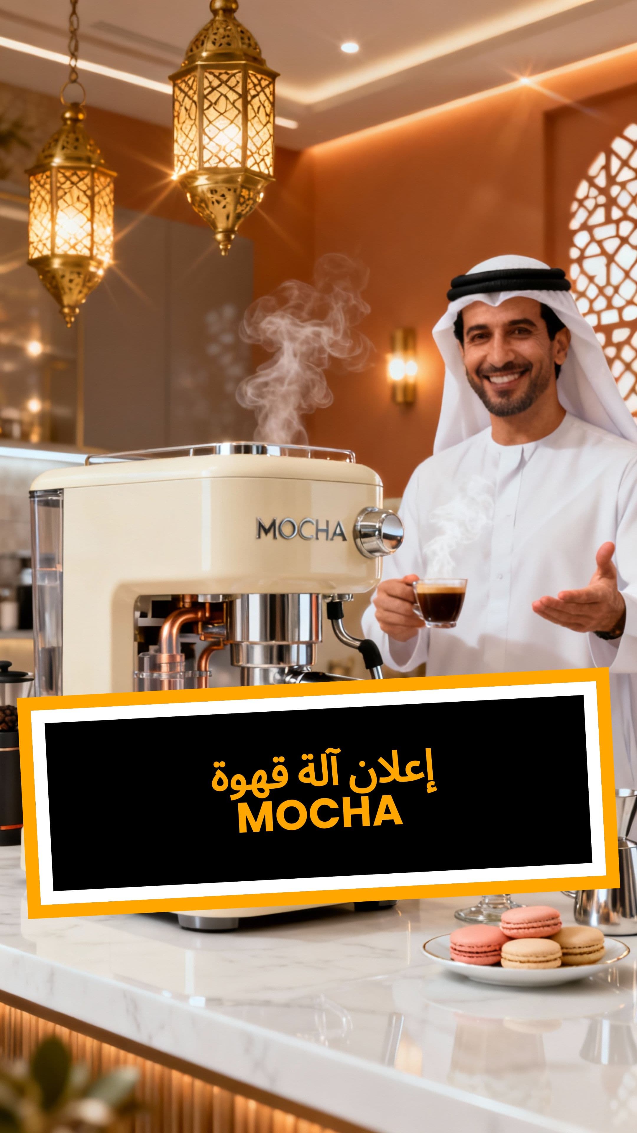 إعلان آلة قهوة MOCHA