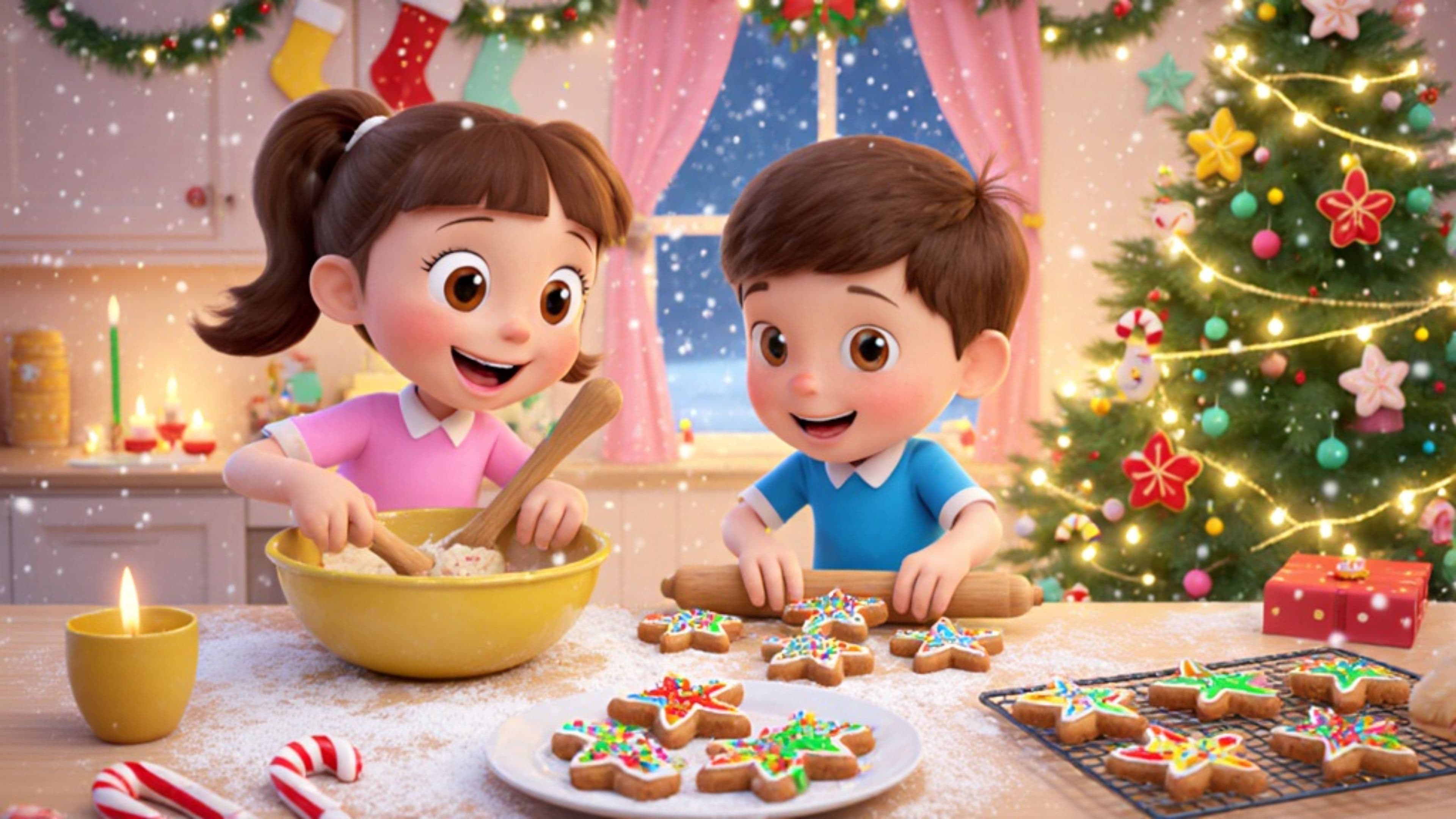 Baking Cookies for Santa Tonight