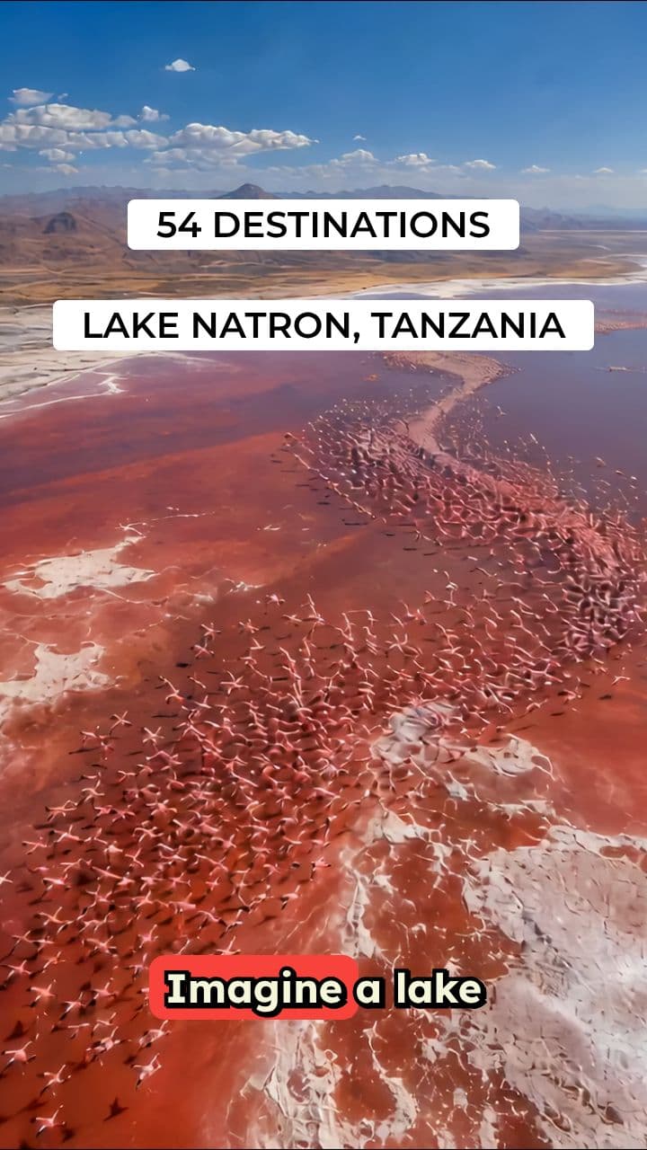 54 DESTINATIONS - Episode 10: Where Can You Watch Millions of Flamingos Turn an Entire Lake Pink?