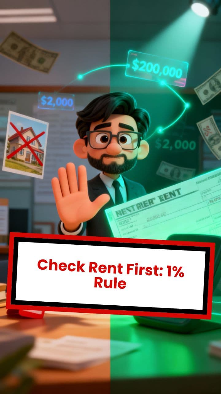 Check Rent First: 1% Rule