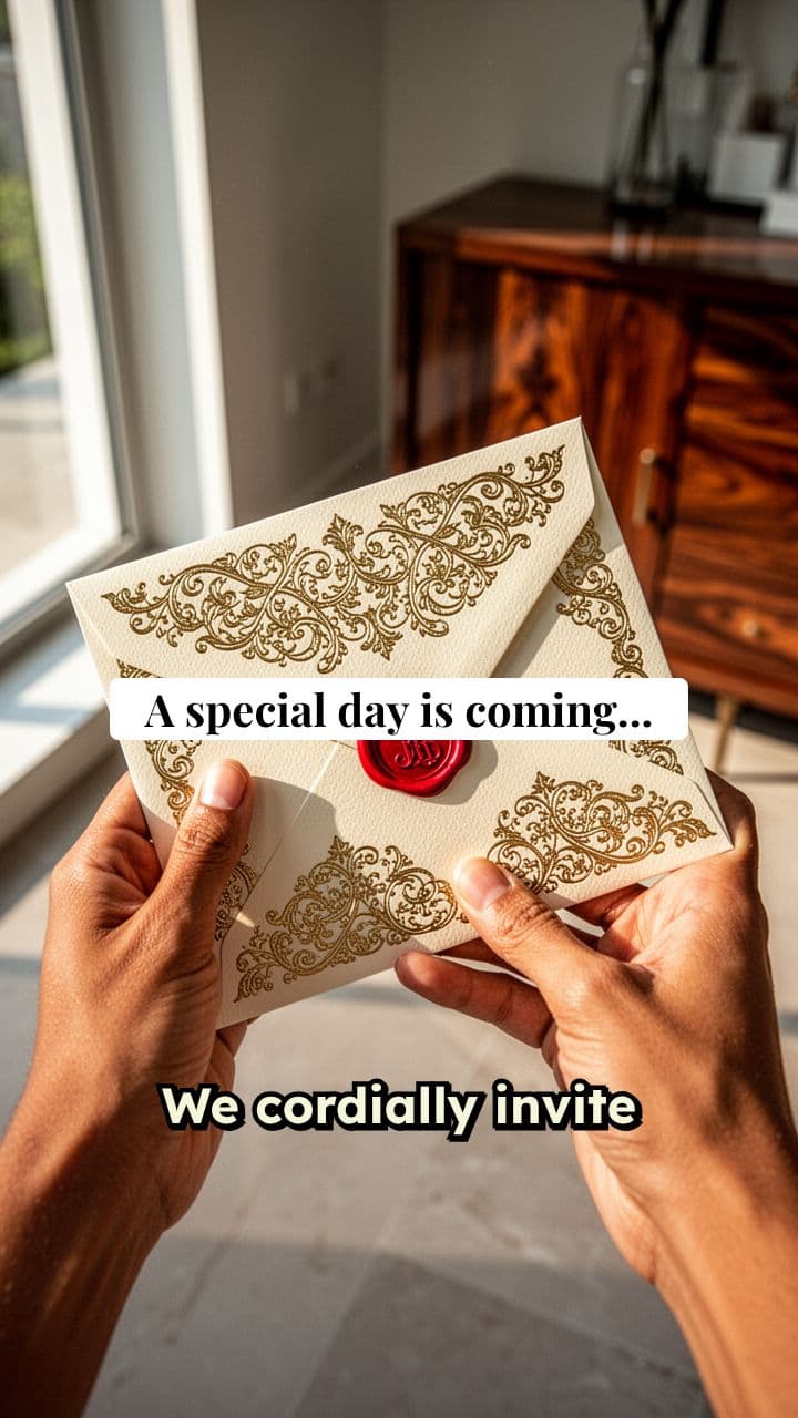 Sathya Weds Kavya Wedding Invitation