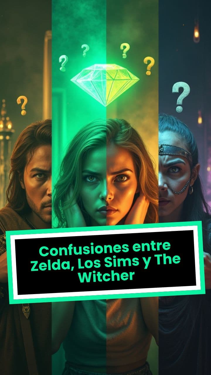 Confusiones entre Zelda, Los Sims y The Witcher