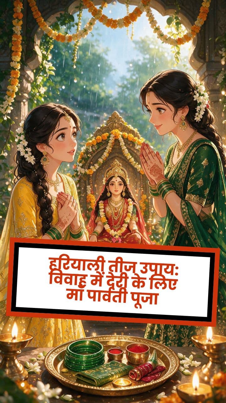 हरियाली तीज उपाय: विवाह में देरी के लिए माँ पार्वती पूजा