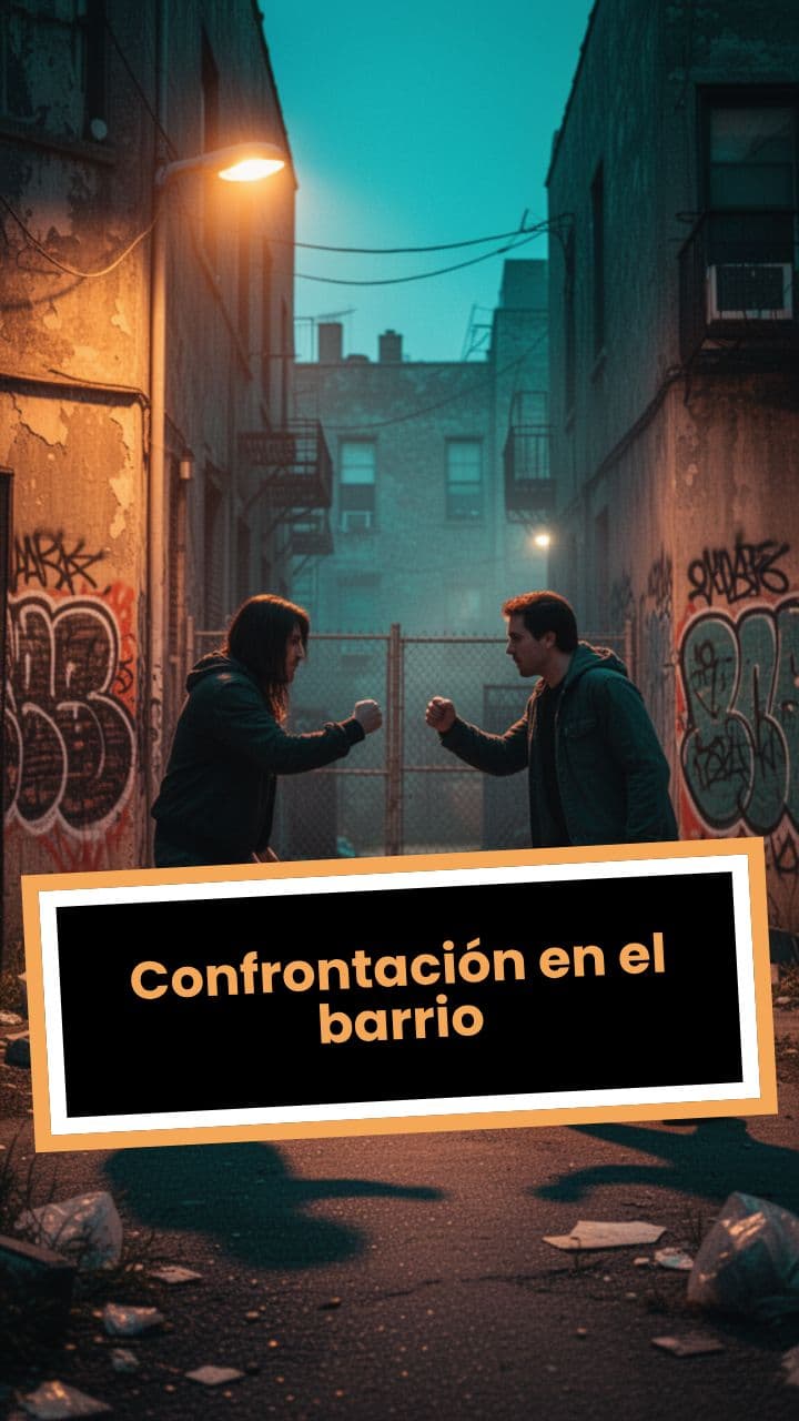 Confrontación en el barrio
