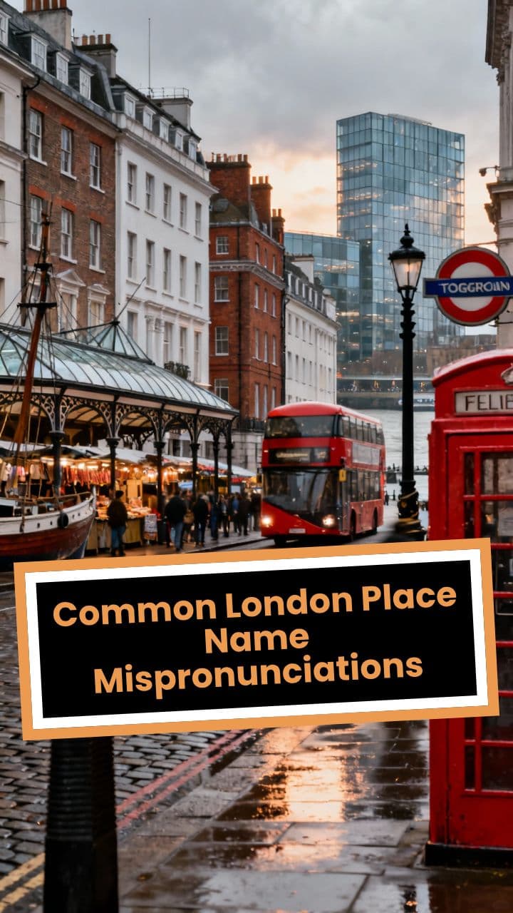 Common London Place Name Mispronunciations