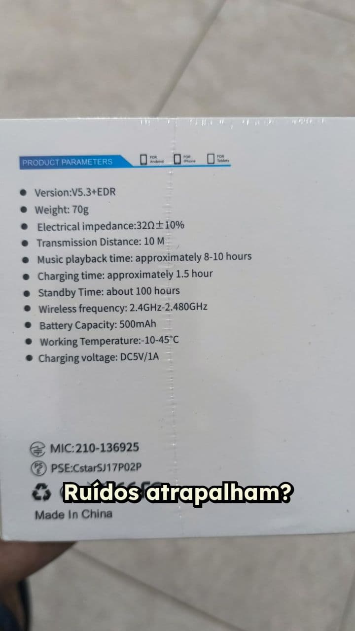 Fones Bluetooth com Cancelamento de Ruído