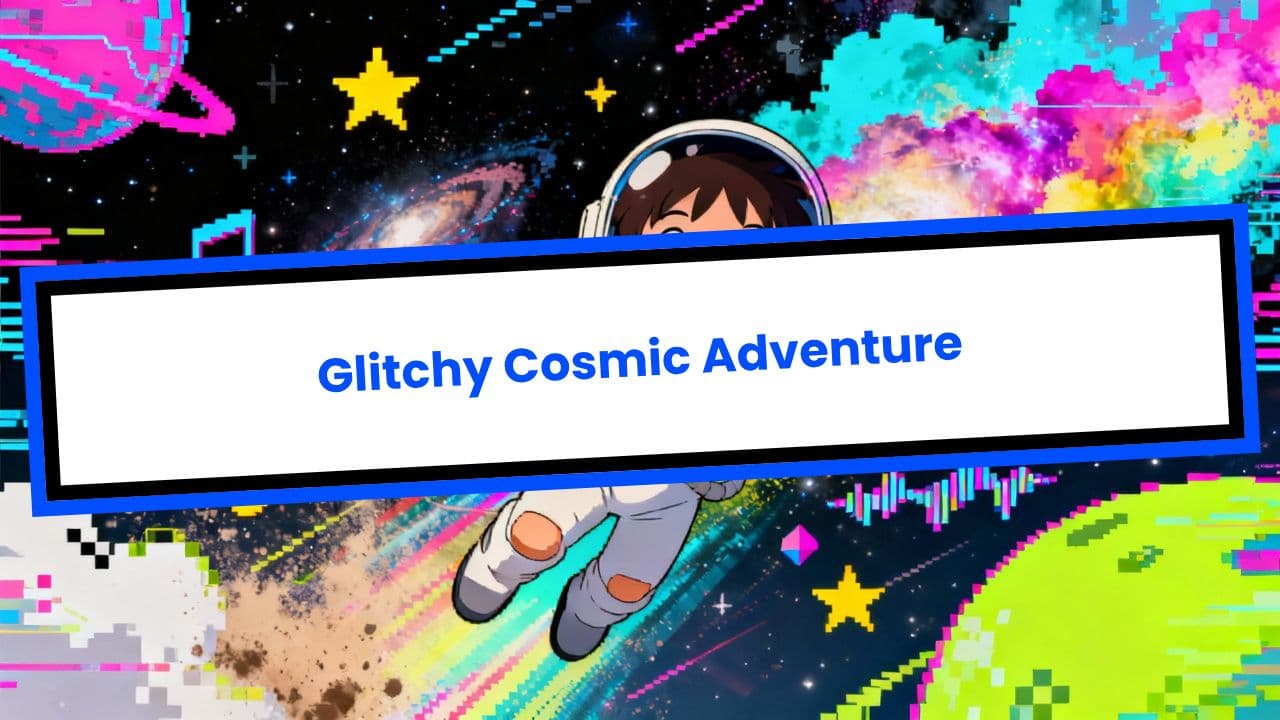 Glitchy Cosmic Adventure