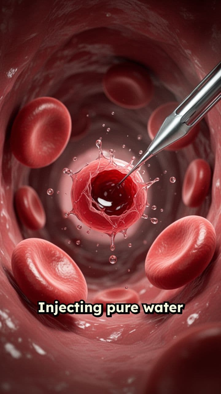 Why Pure Water in Veins Kills