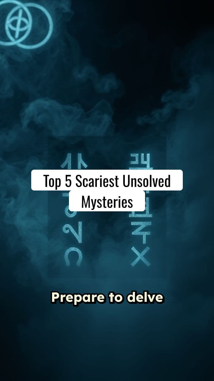 Top 5 Scariest Unsolved Mysteries
