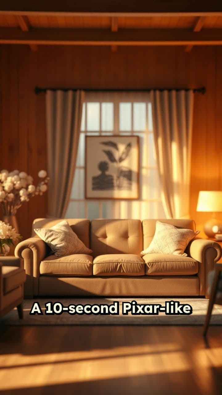 Cozy Family Moment in 3D Animation