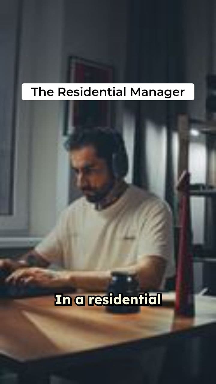 The Role of a Residential Manager