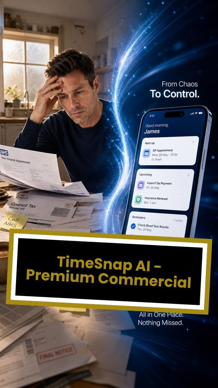 TimeSnap AI - Premium Commercial