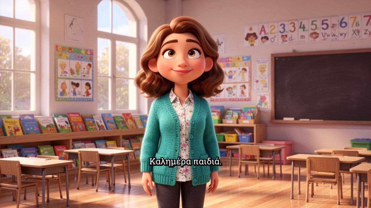 Μάθημα γραφής και διάλειμμα