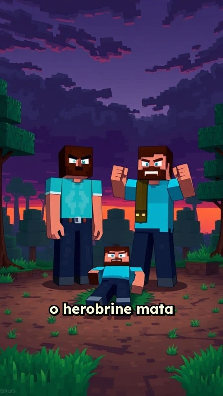 Herobrine vs. Steve: A Batalha Épica