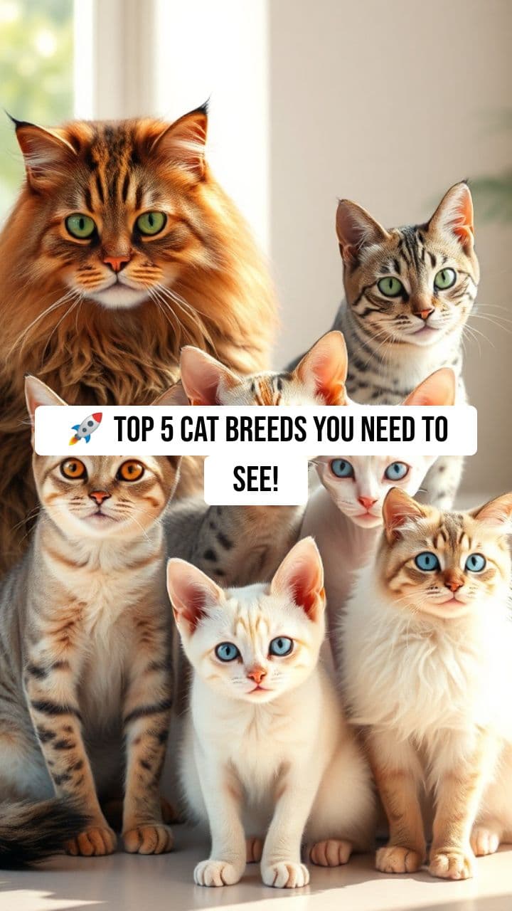 Top 5 Cat Breeds You NEED to See!