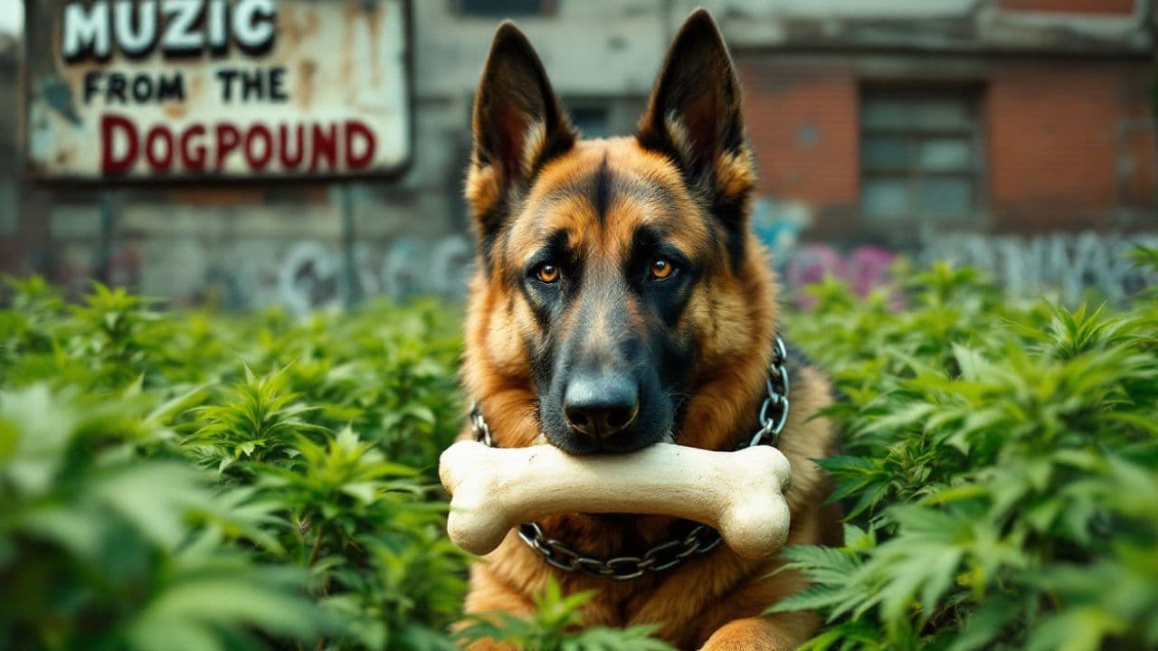 Guard Dog at Cannabis Shop