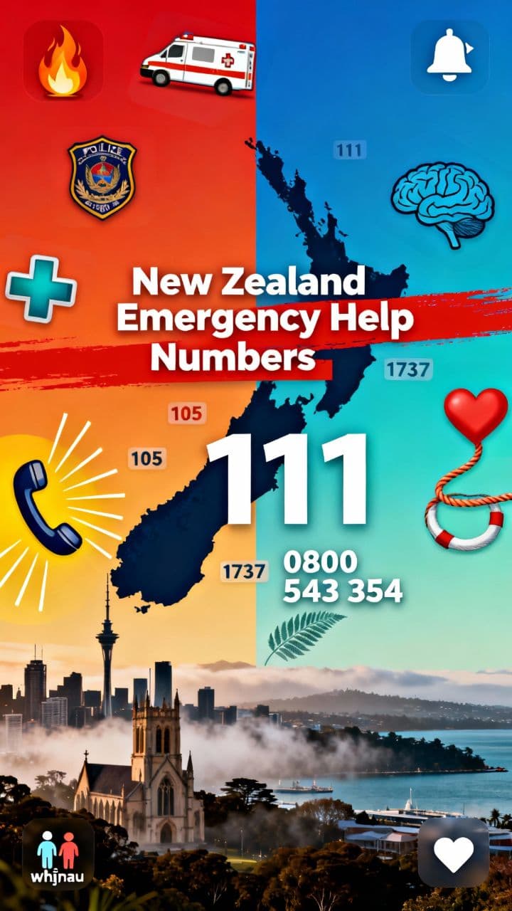 New Zealand Emergency Help Numbers