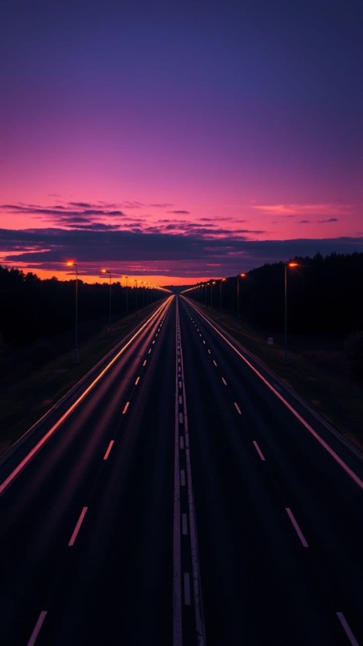 Lebensreise auf der Autobahn