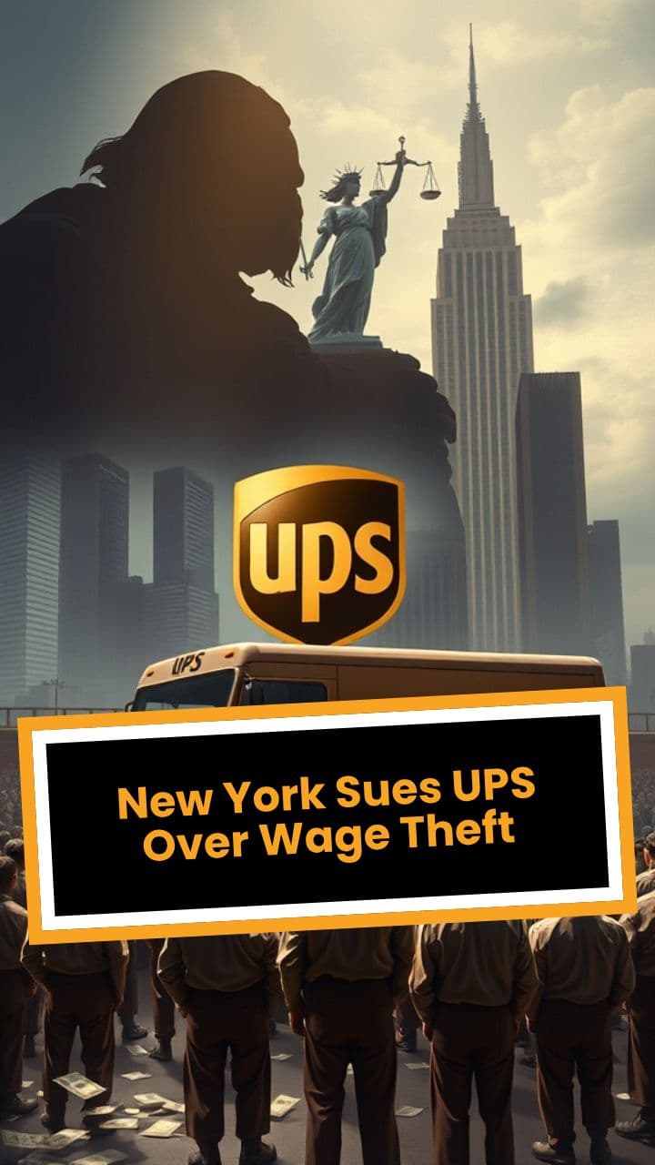 New York Sues UPS Over Wage Theft
