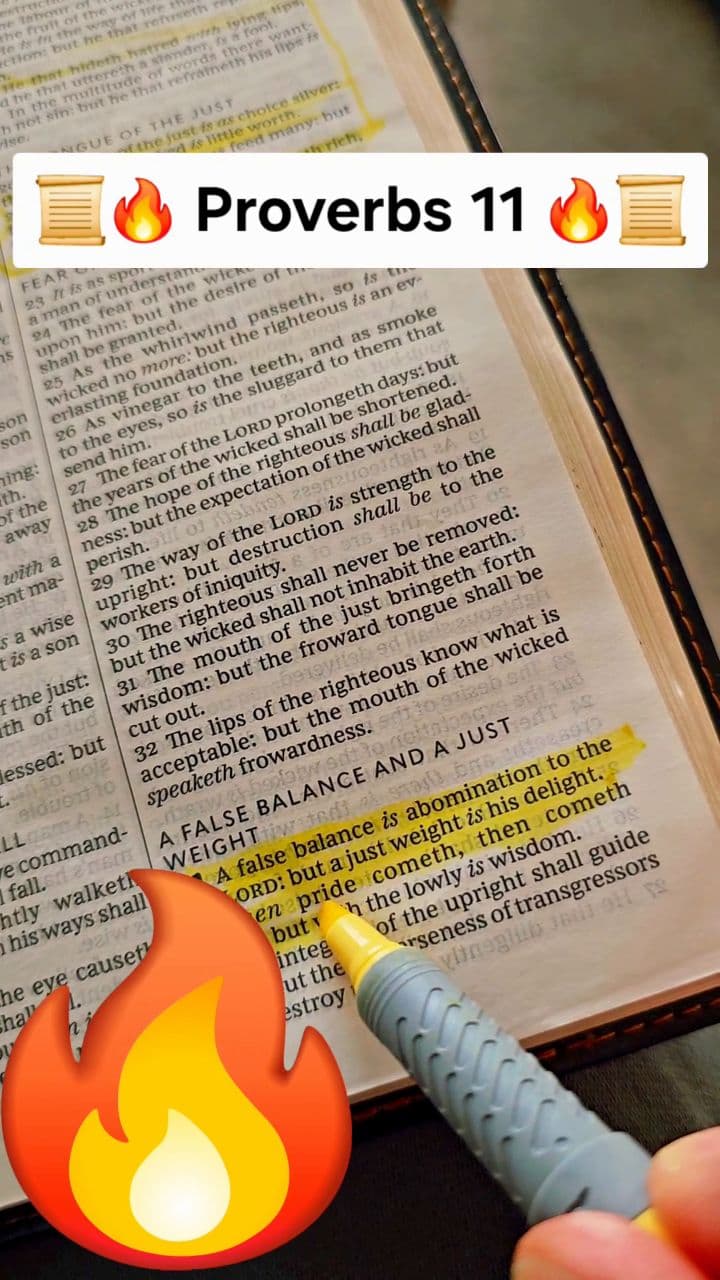 The Wisdom and Integrity Found In Proverbs 11