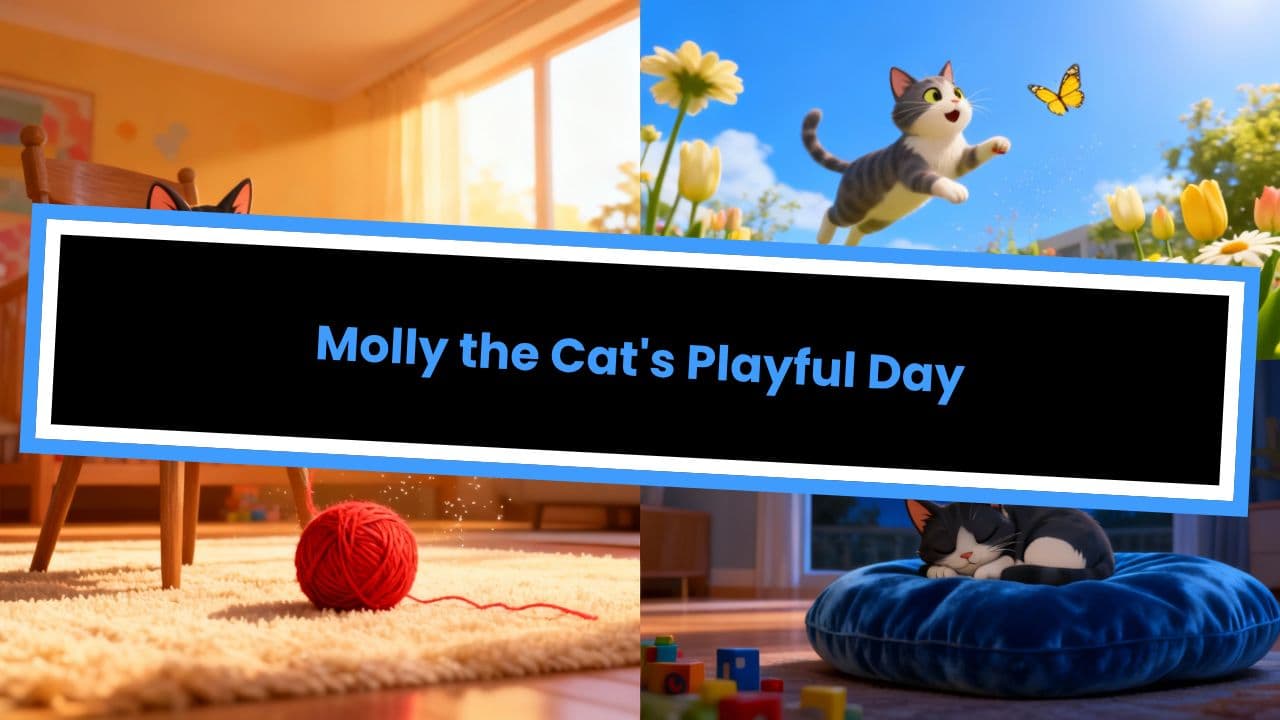 Molly the Cat's Playful Day
