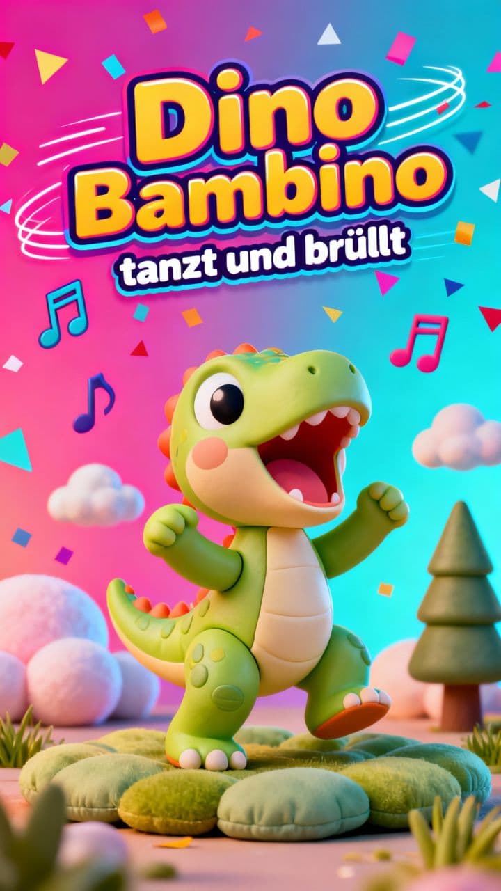 Dino Bambino tanzt und brüllt
