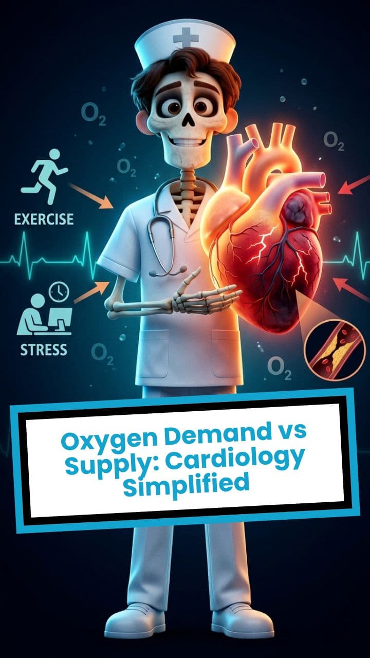 Oxygen Demand vs Supply: Cardiology Simplified