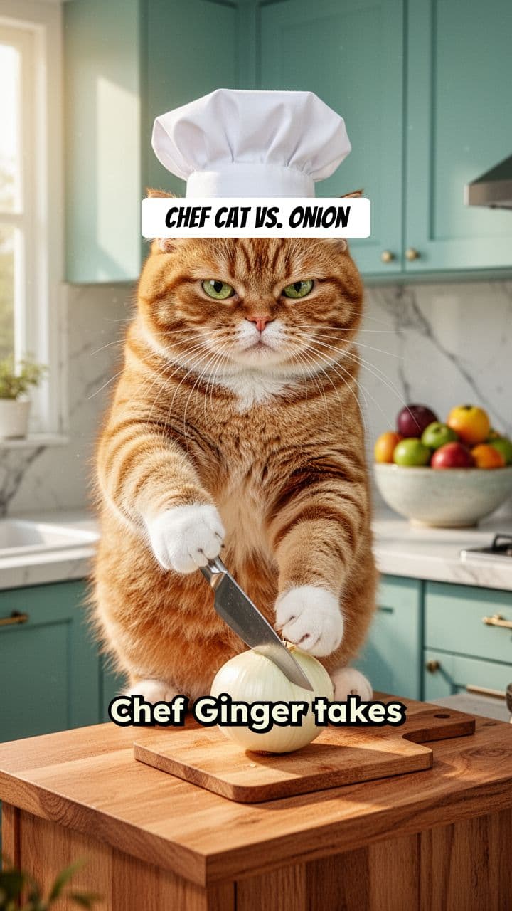 Chef Cat's Onion Tragedy