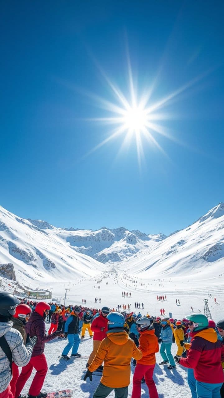 Hüttenparty im Schnee
