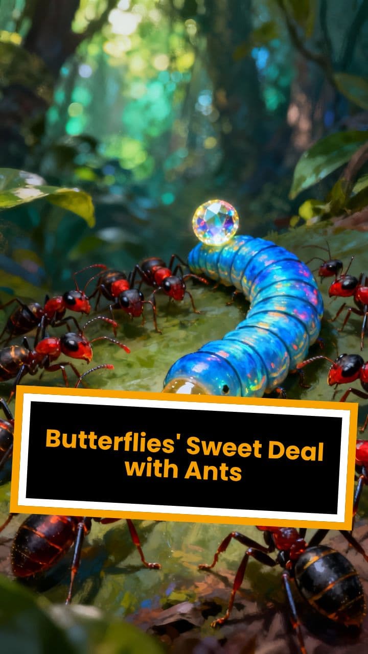 Butterflies' Sweet Deal with Ants