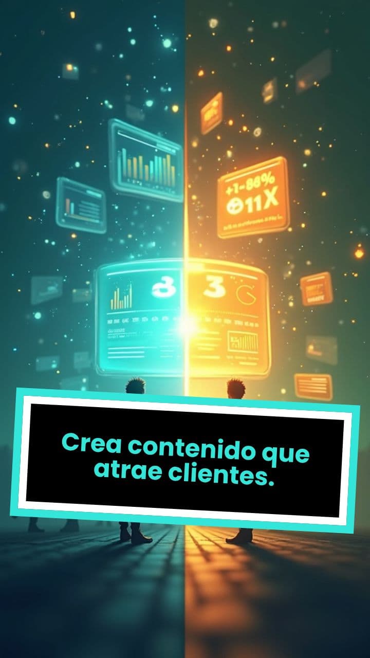 Crea contenido que atrae clientes.