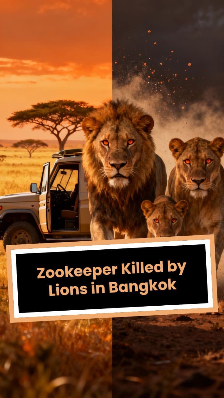 Zookeeper Killed by Lions in Bangkok