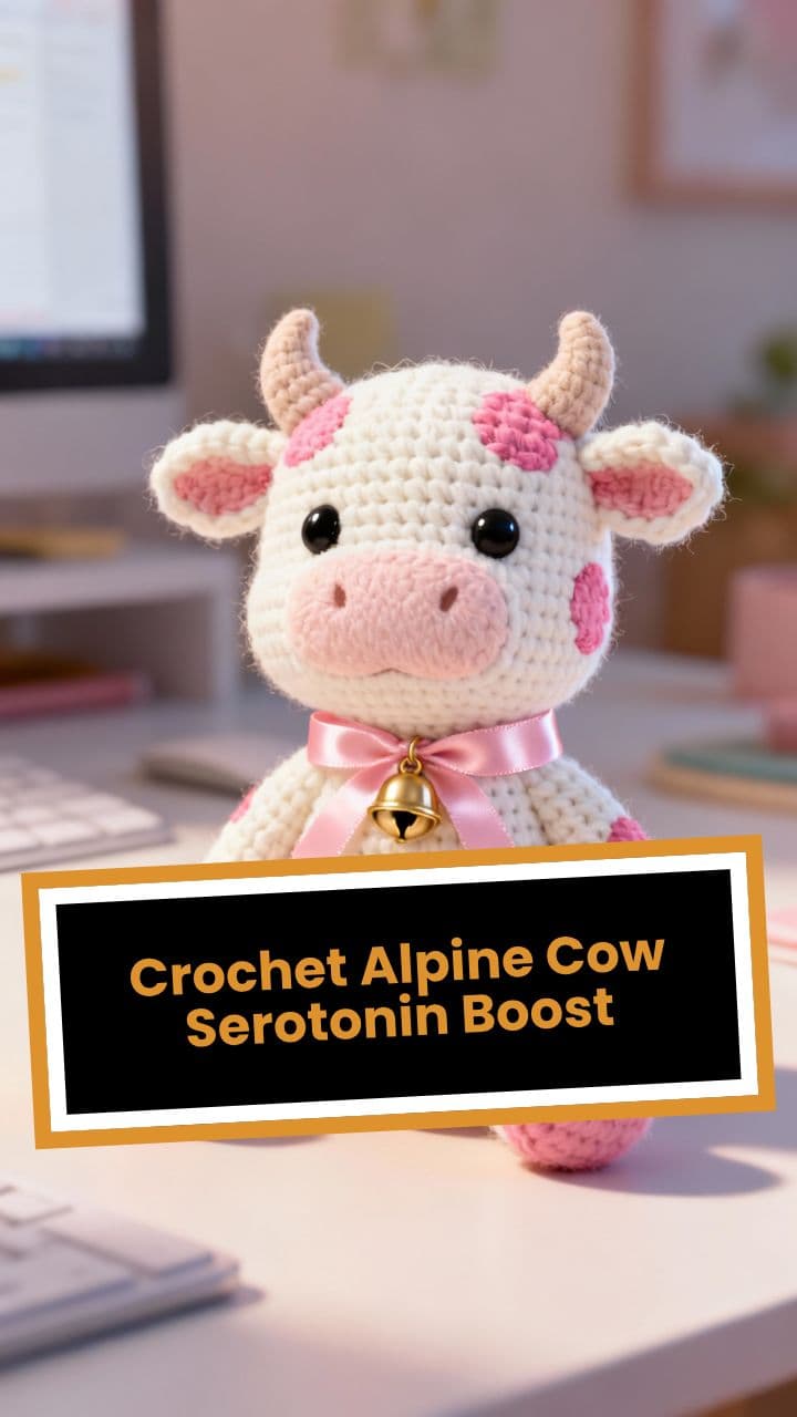 Crochet Alpine Cow Serotonin Boost