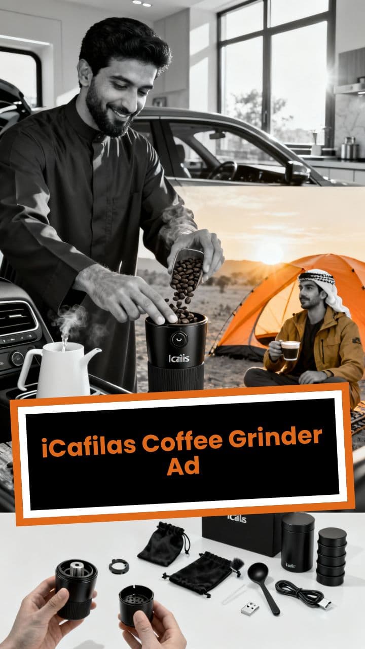 iCafilas Coffee Grinder Ad