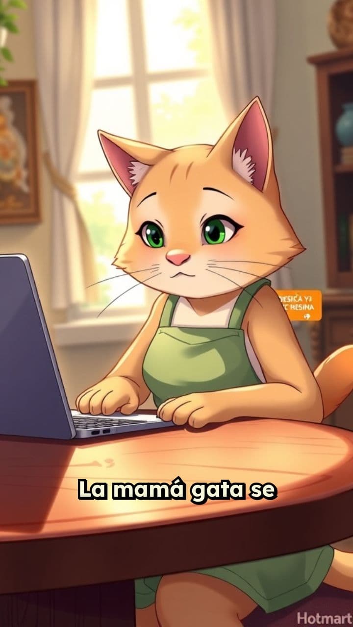 Gatitos emprendedores enseñan resina en el bosque