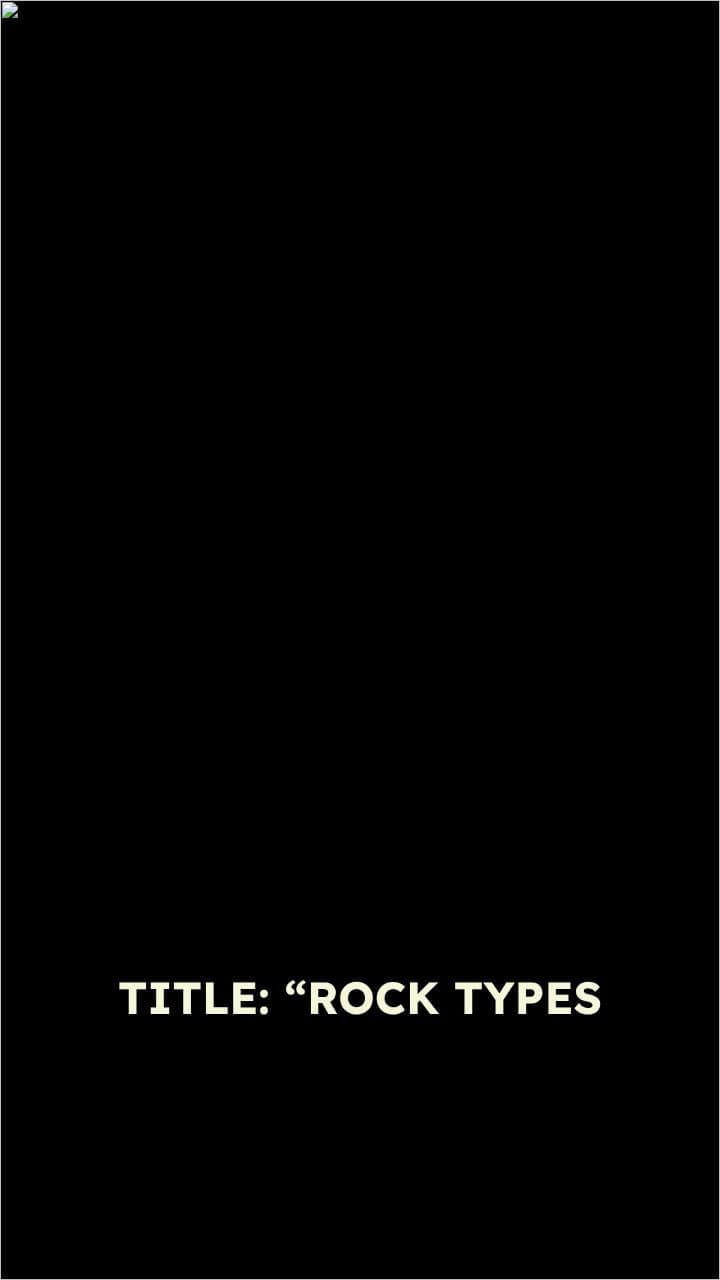 Rock Types With Backstories