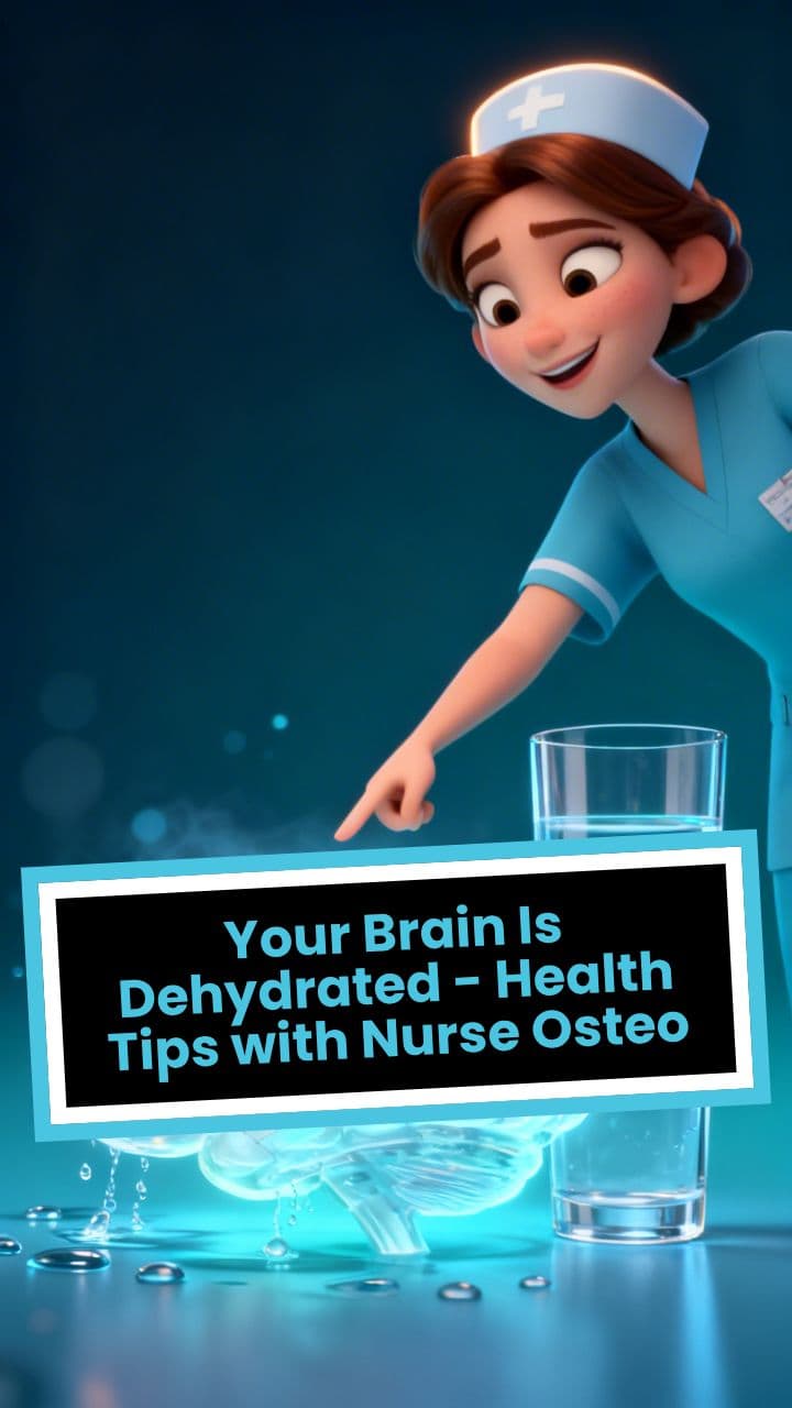 Your Brain Is Dehydrated - Health Tips with Nurse Osteo