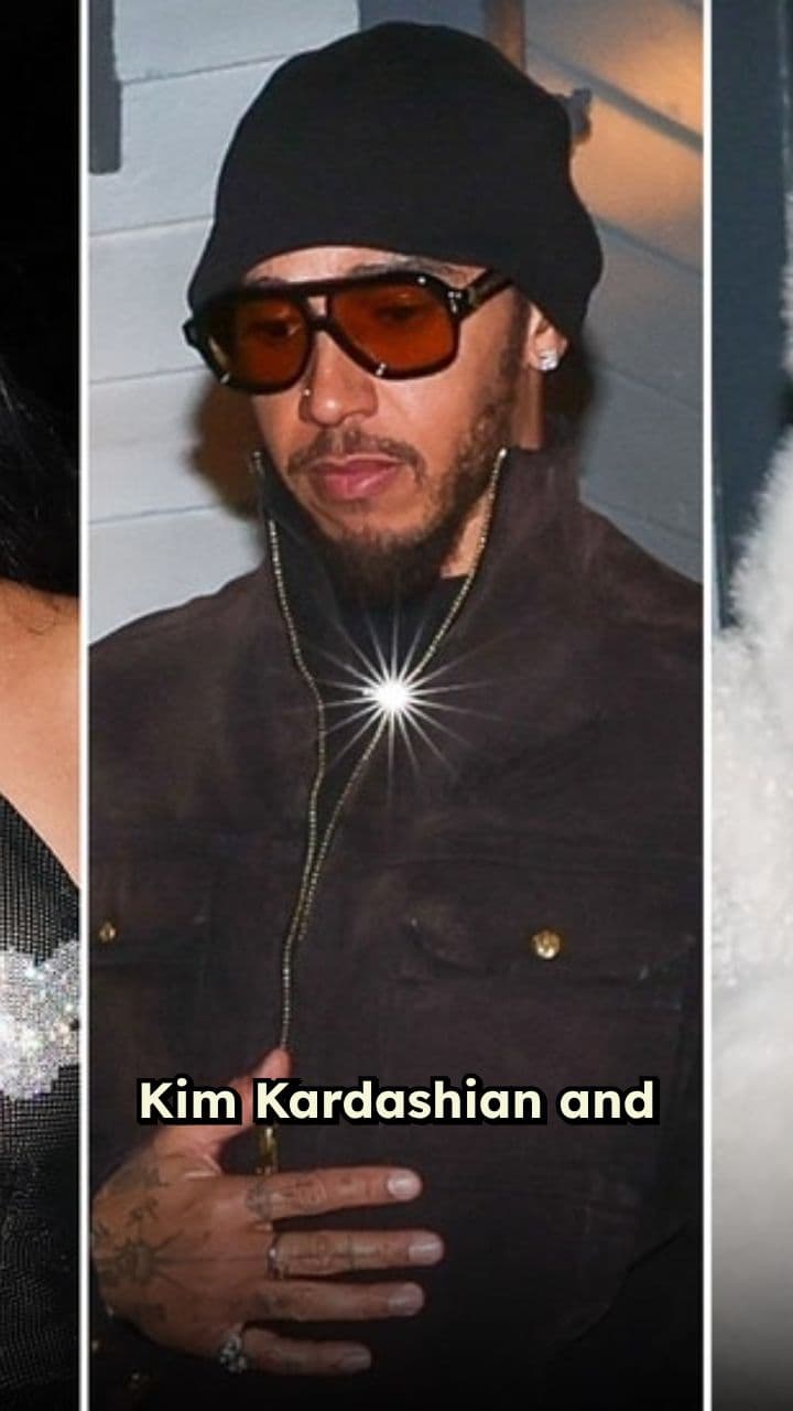 Kim Kardashian and Lewis Hamilton in Aspen