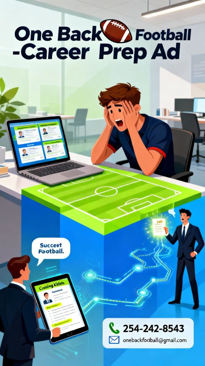 One Back Football - Career Prep Ad