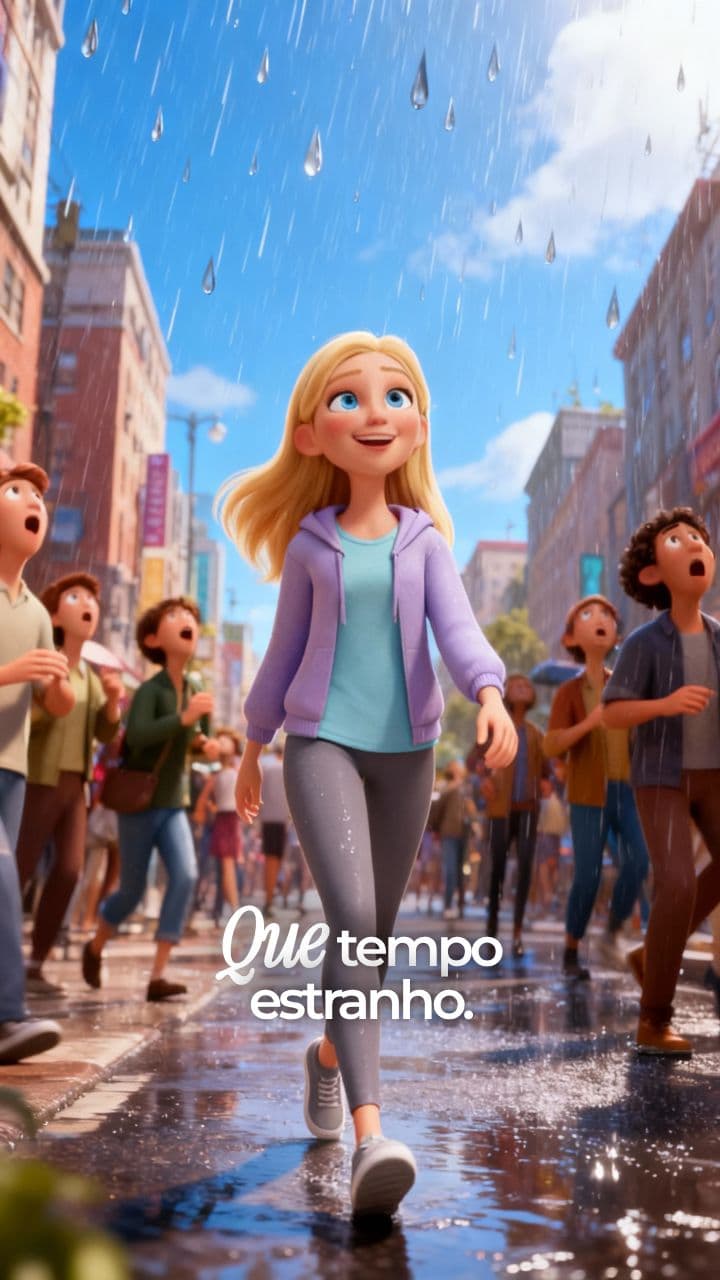 Chuva? Nem vejo ☔👻