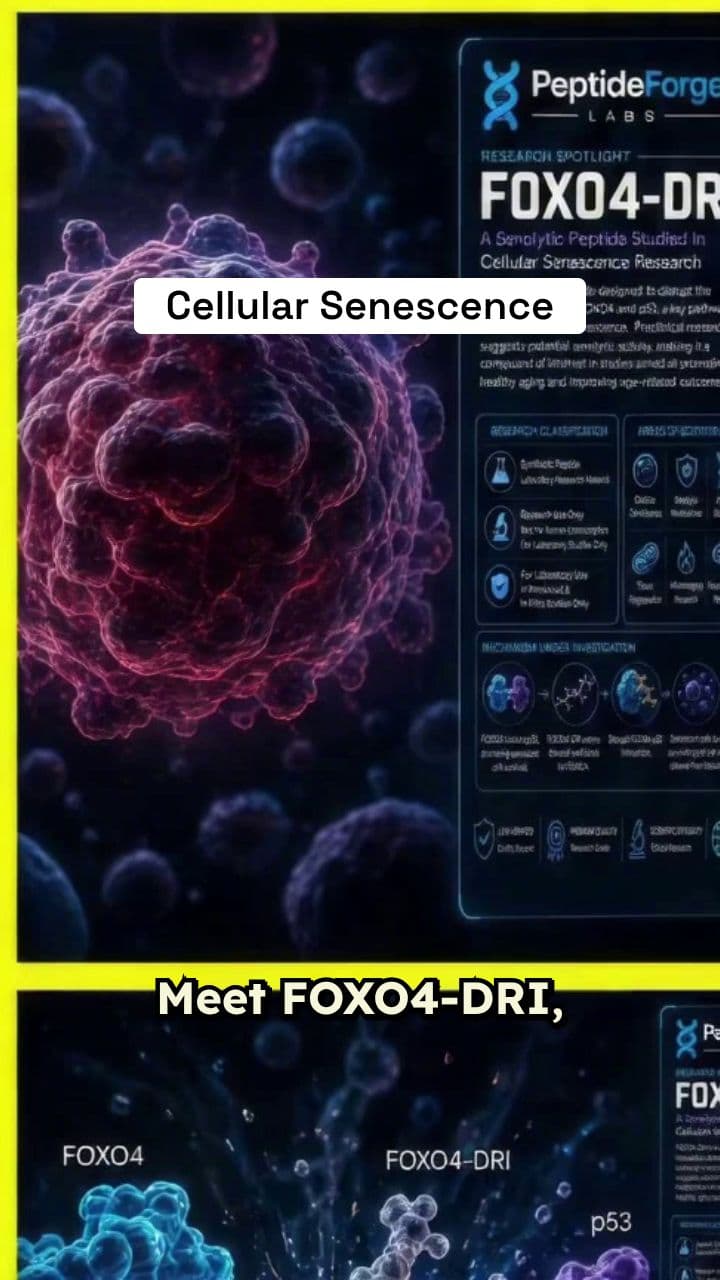 FOXO4-DRI Cellular Senescence Research Spotlight