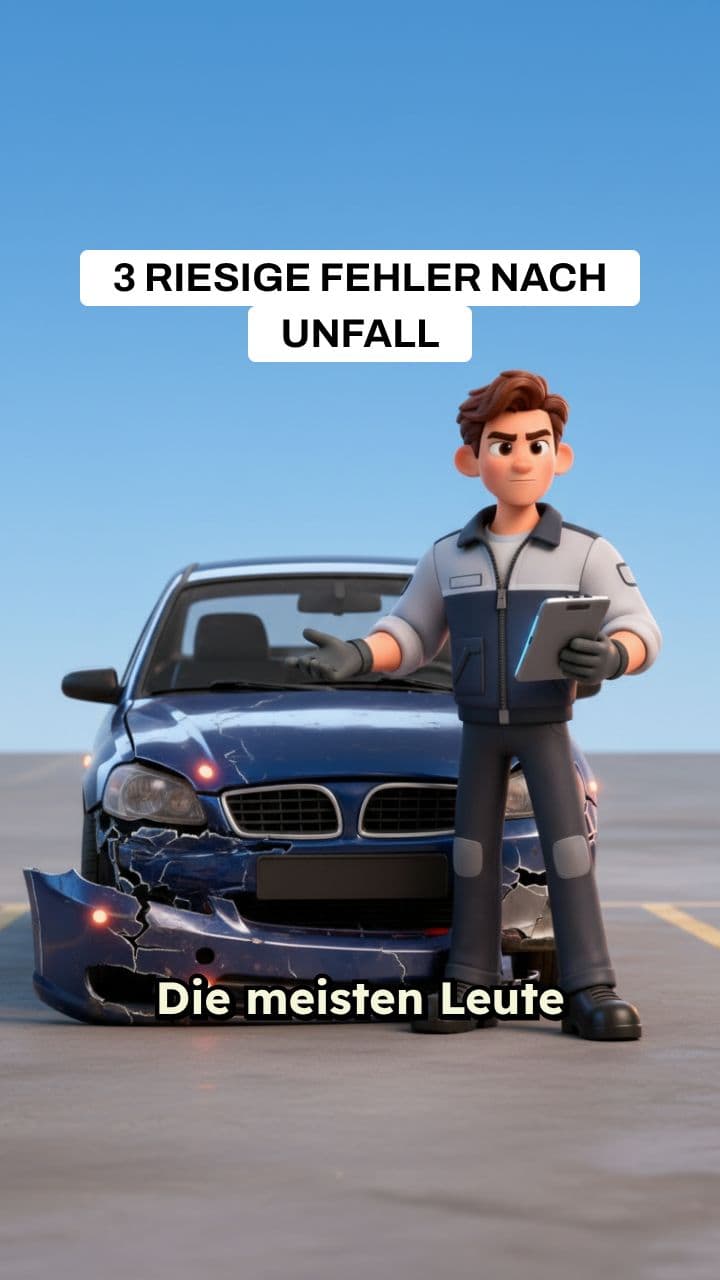 Die 3 teuersten Fehler nach einem Autounfall