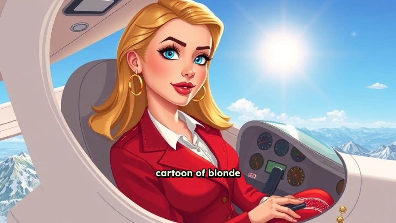 Blonde Polish Lady’s Cartoon World Tour