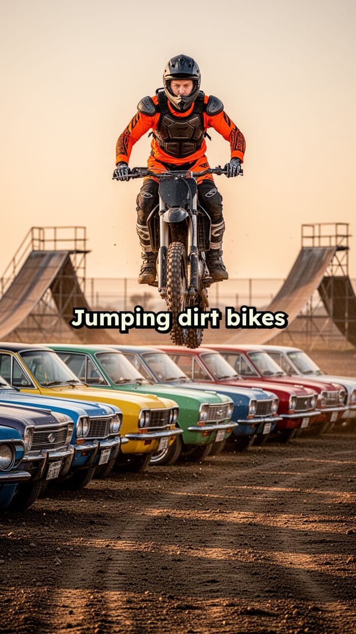 Backflips Over Cars on Dirt Bikes