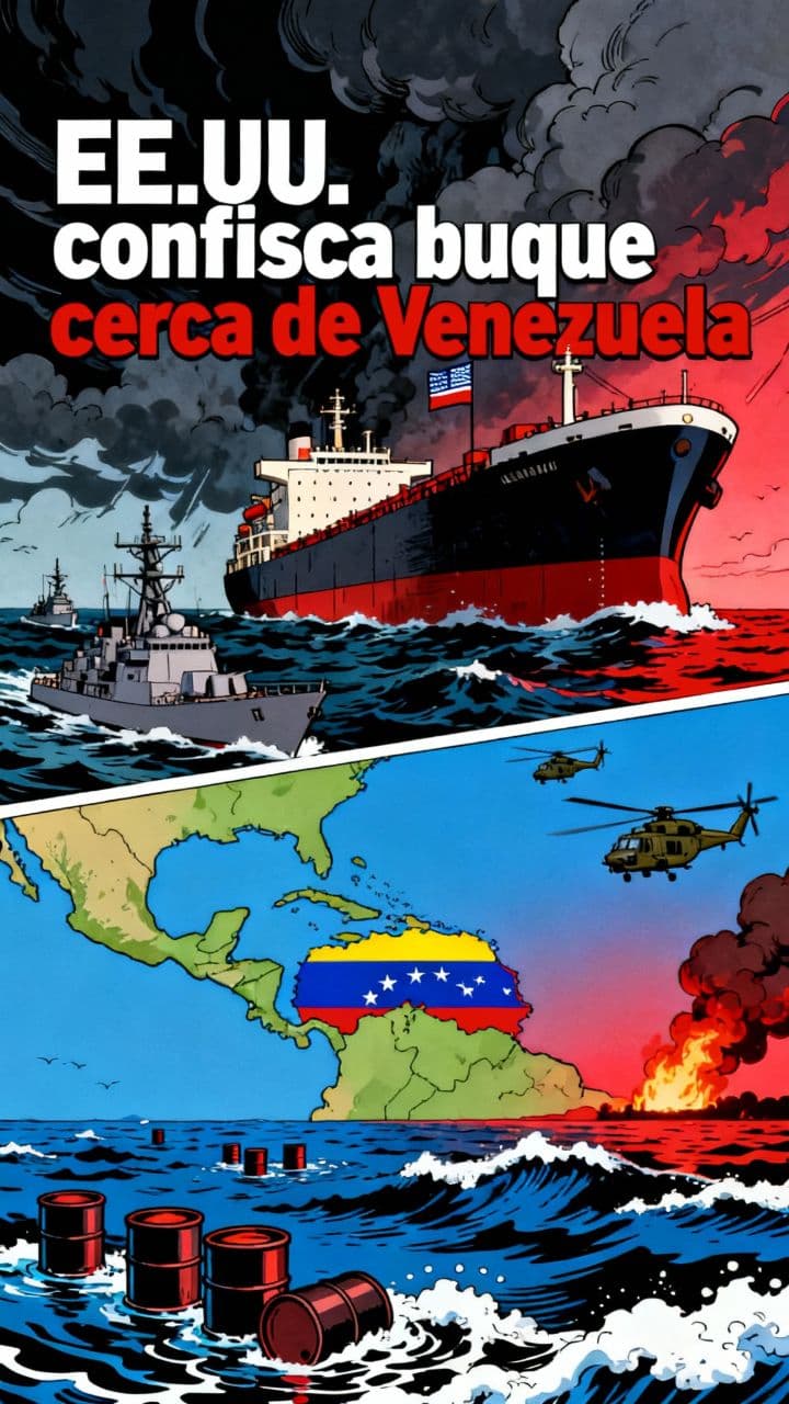 EE.UU. confisca buque cerca de Venezuela