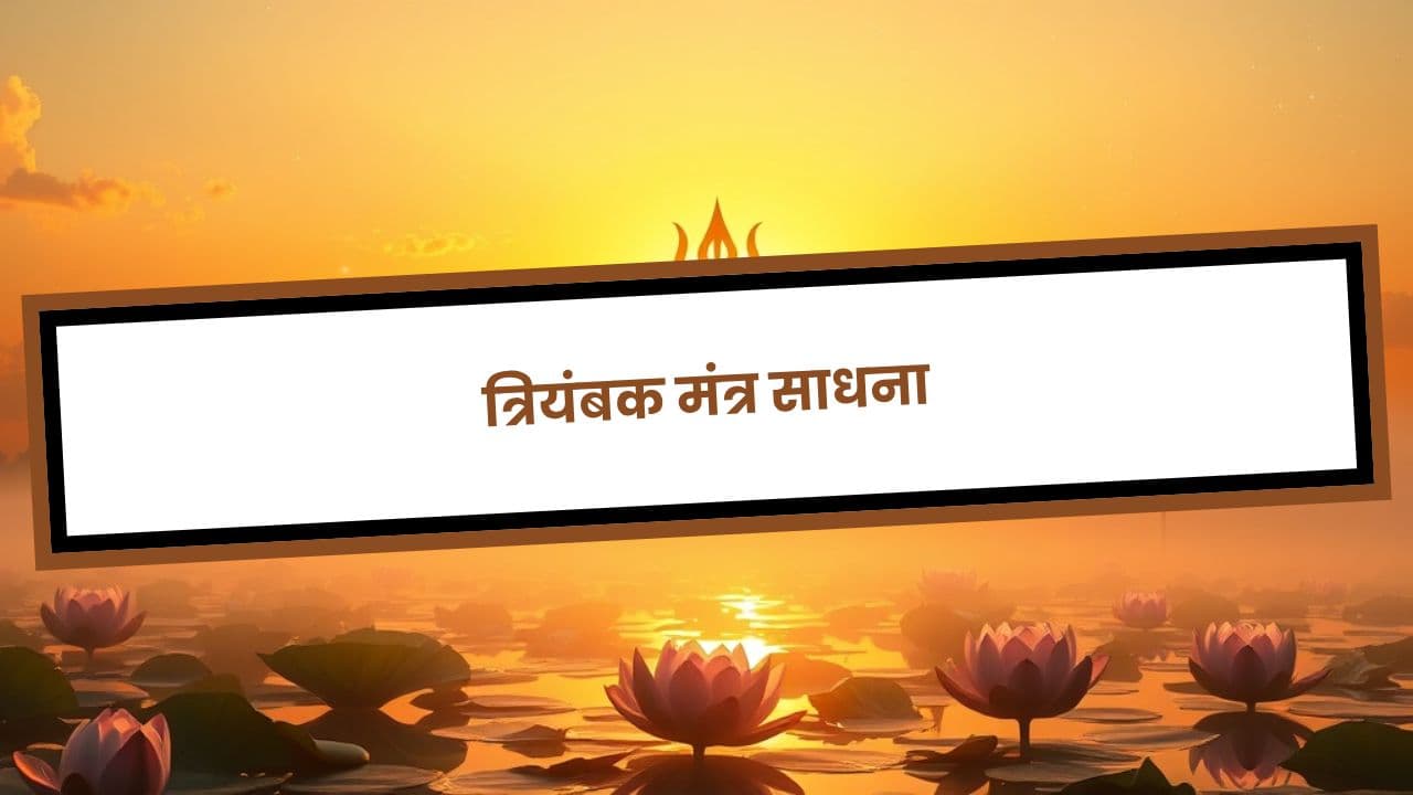 त्रियंबक मंत्र साधना