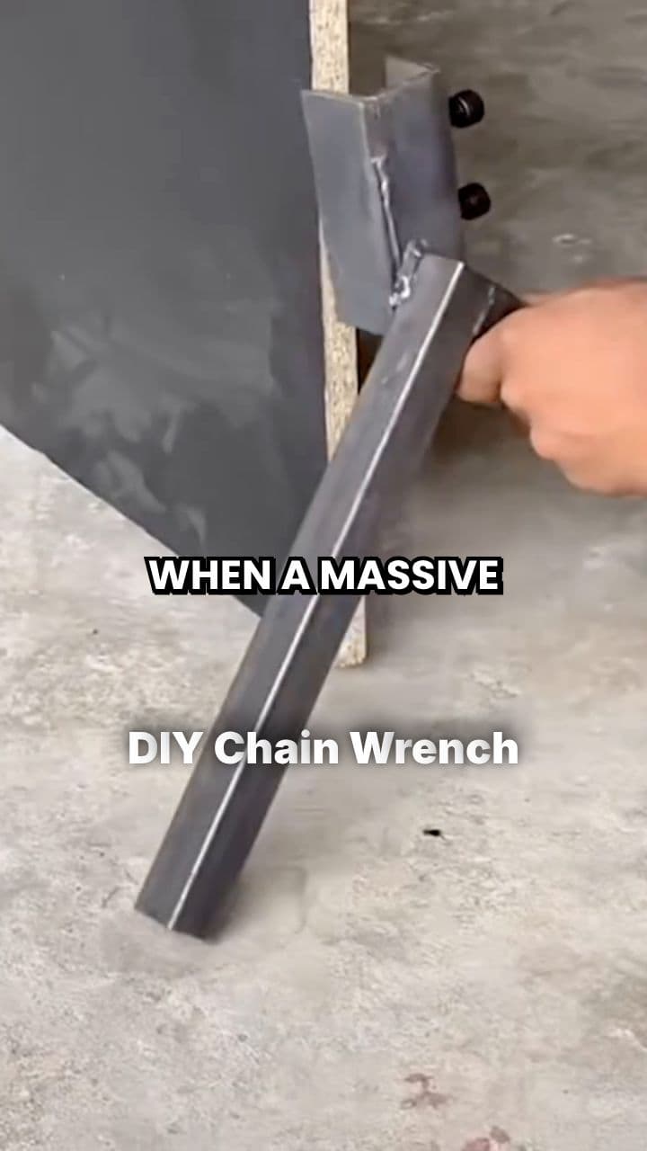 DIY Chain Wrench for Stubborn Pipes