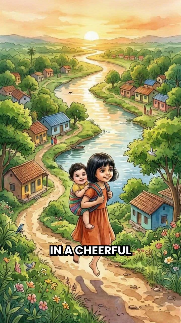 Sara and Shloka: The Golden Fish Adventure