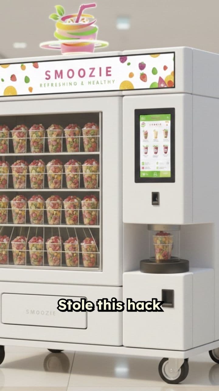 Smart Vending Machine Delivers Fresh Smoothies
